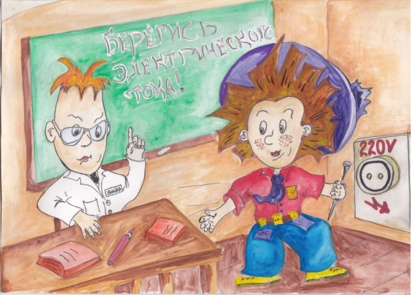 Рисунок на тему техники безопасности