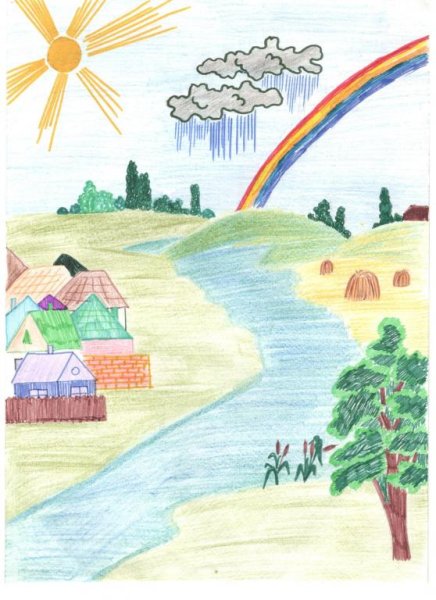 Рисунок на тему природа родного края