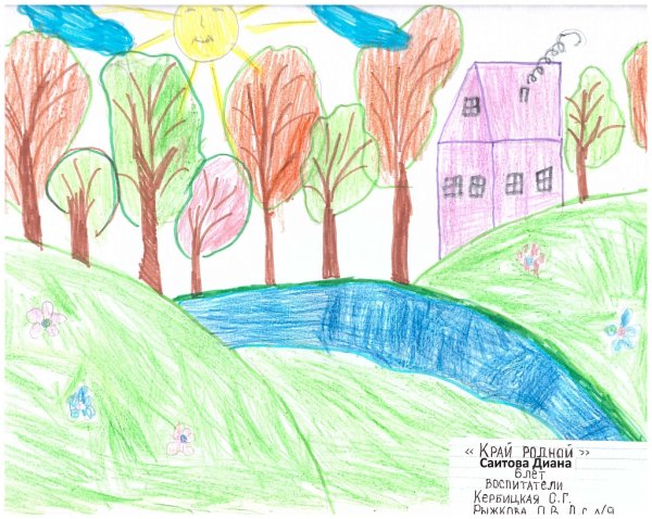 Рисунок на тему любимые природные места