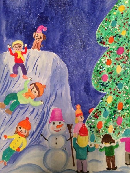 Конкурс детских новогодних рисунков
