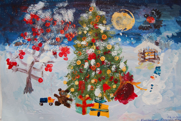 Столбова Анастасия художник зимние