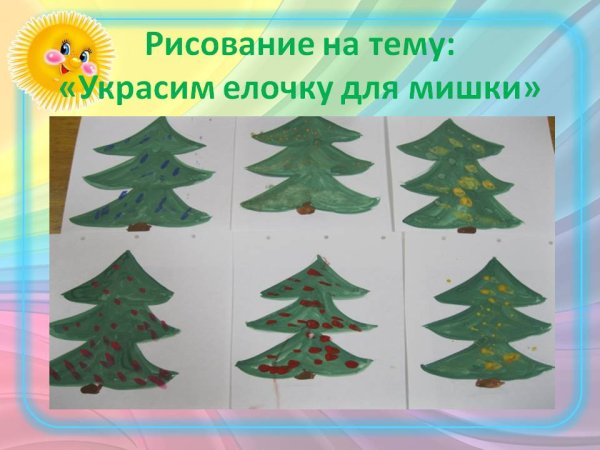 Презентация рисование украсим елочку