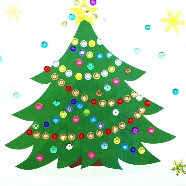 Аппликация елочка