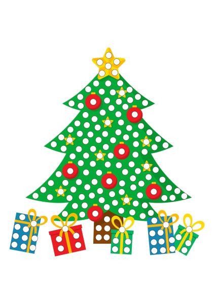 Пластилиновые заплатки елочка