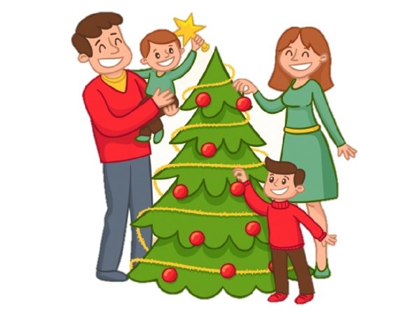 Новый год семья