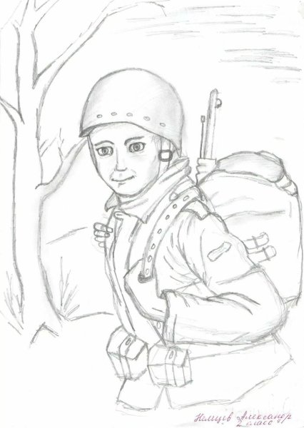Рисунки на военную тему