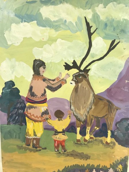 Народы Югры рисунок