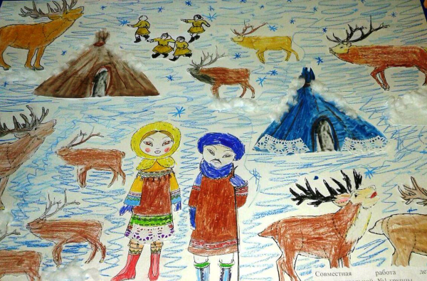 Рисование мой край Югра