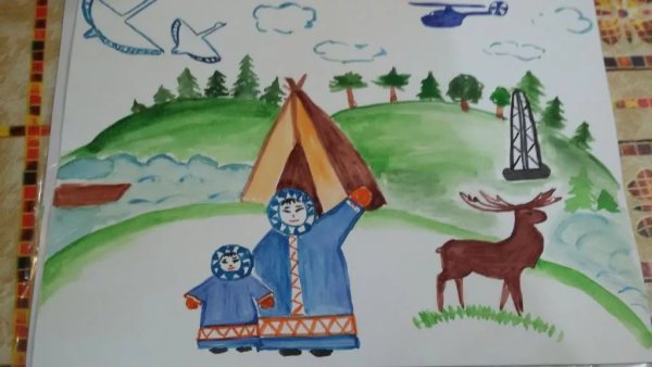 Рисунок Ханты манси ХМАО