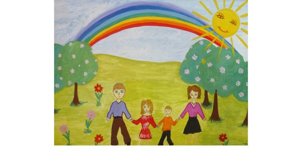 Рисунок семьи детский