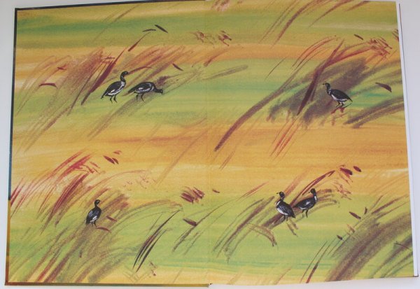 Степной пейзаж красками