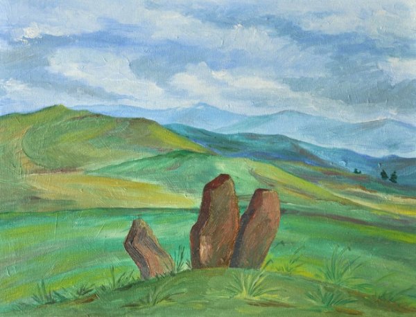 Детские рисунки степи