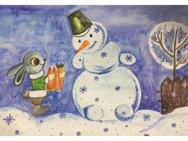 Новогодние фантазии рисование