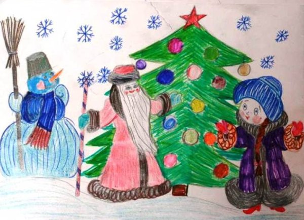 Новогодняя фантазия рисунок на конкурс