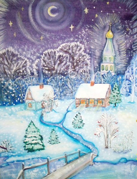 Рождественские рисунки