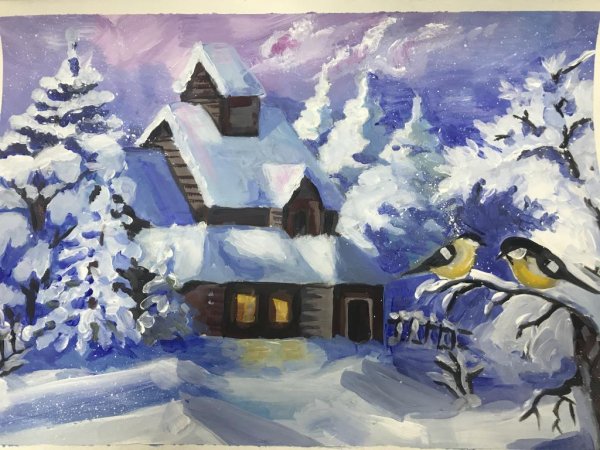 Рождественские фантазии рисунки