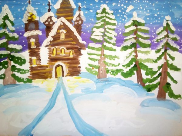 Рисование на тему новогодние фантазии