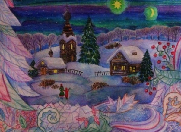 Новогодняя фантазия рисунок на конкурс