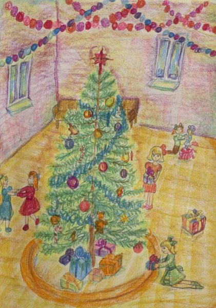 Рисунки на зимнюю тематику