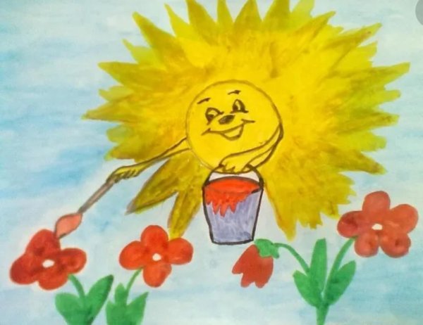 Рисунки ко Дню солнца
