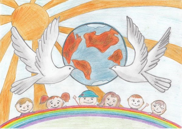 Рисунок на тему мы за мир