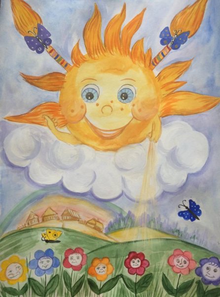 Солнце рисунок