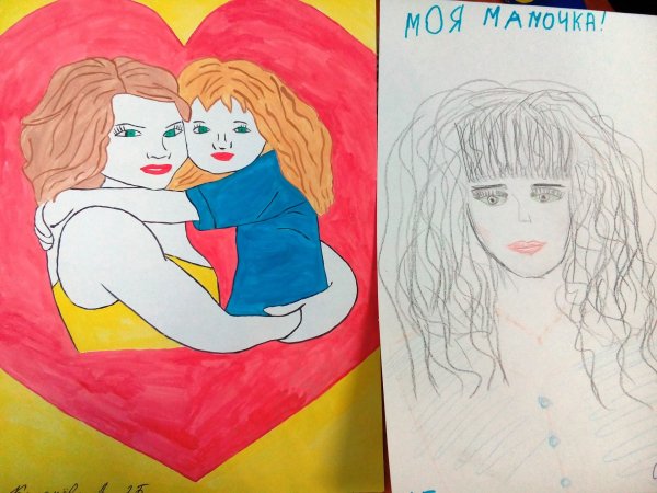 Рисунок любимой маме