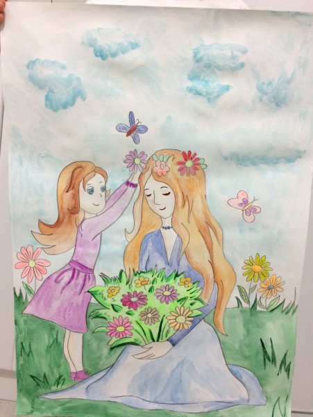 Рисунок на день мамы