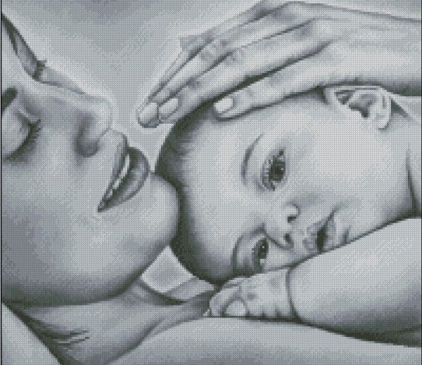 Мама карандашом