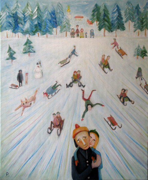 Горка рисунок для детей