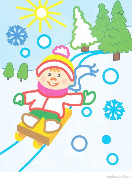Рисование с детьми зимой