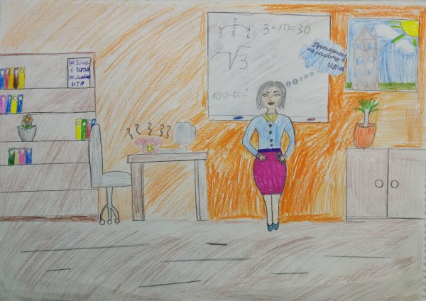 Конкурс рисунков мама на работе