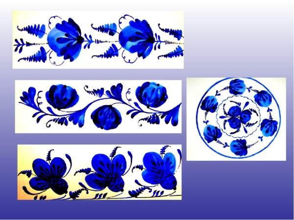 Гжель слайды