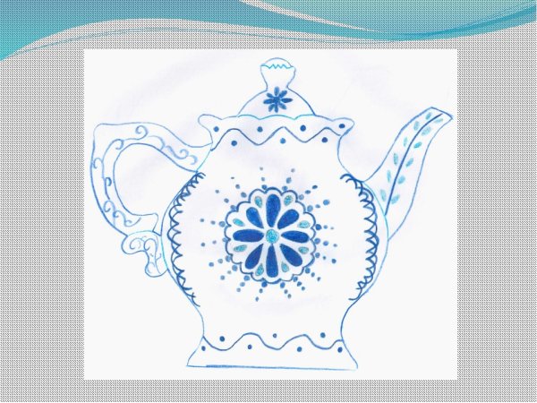 Чайник Гжель 5 класс