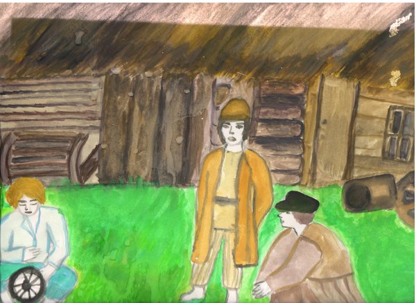 Крестьянские дети иллюстрации