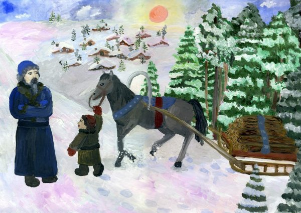 Некрасова однажды в студеную