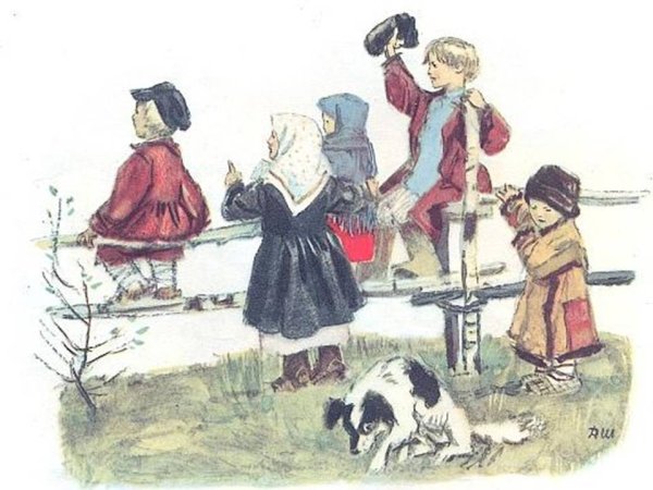 Некрасов дедушка иллюстрации