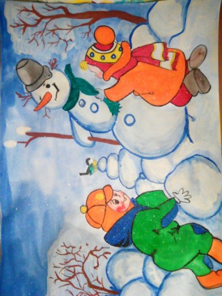 Рисунок зима 2 класс