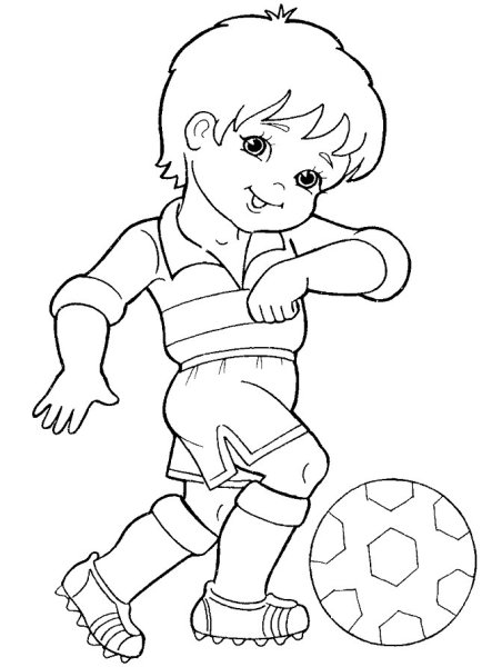 Спортивные раскраски для детей