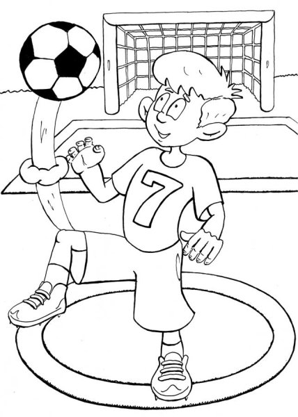 Раскраска футбол