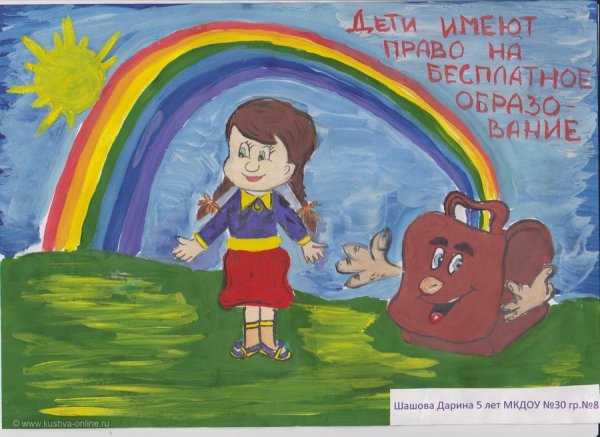 Рисунки по правам ребенка детские