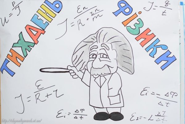 Неделя физики плакат