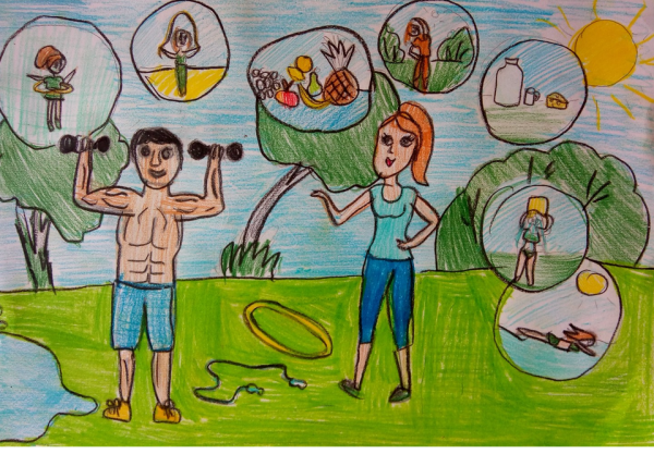 Нездоровый образ жизни рисунок