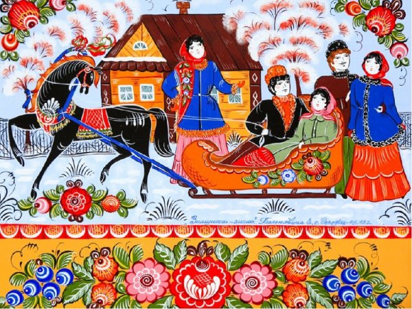 Городецкая роспись