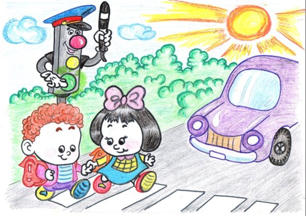 Рисунок на тему ПДД