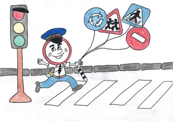 Рисунки по правилам дорожного движения