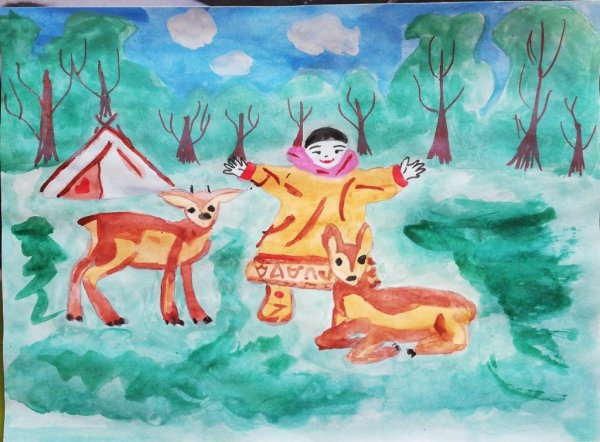 Рисунок ХМАО Югра дети