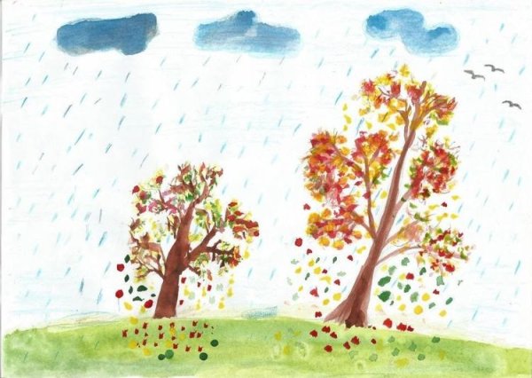 Рисование листопад