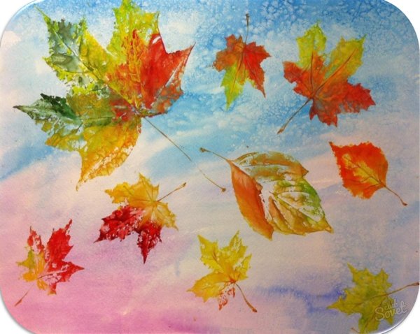 Осеннее дерево для дошкольников