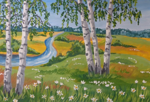 Рисунок на тему природа родного края